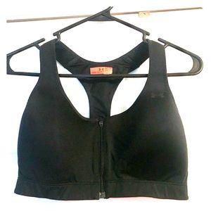 Under armour zip front sports bra